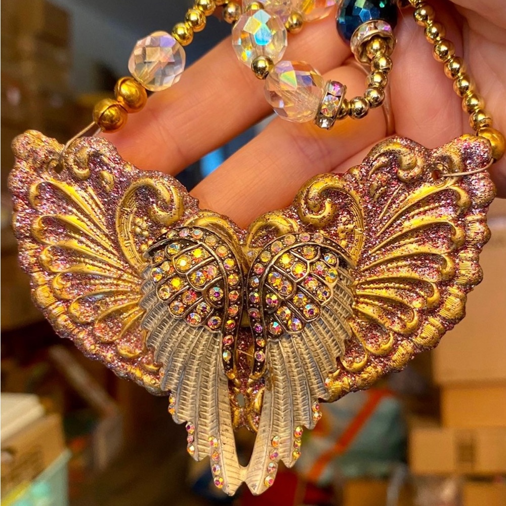 Handmade Pink Angel Love Necklace
